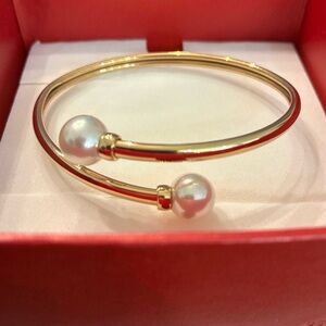 Majorica Two Golden Pearls Bracelet Galatea